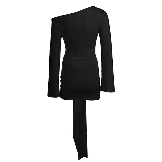 Vestido Élan Nocturne™ – Elegancia Asimétrica Seductora