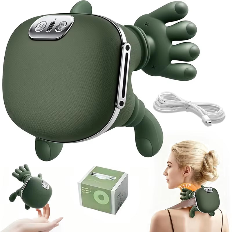 Bionic Finger Neck Shoulder Massager Wireless Neck Cervical Trapezius 4D Kneading Body Back Hand Massage Shawl Brushless Motor