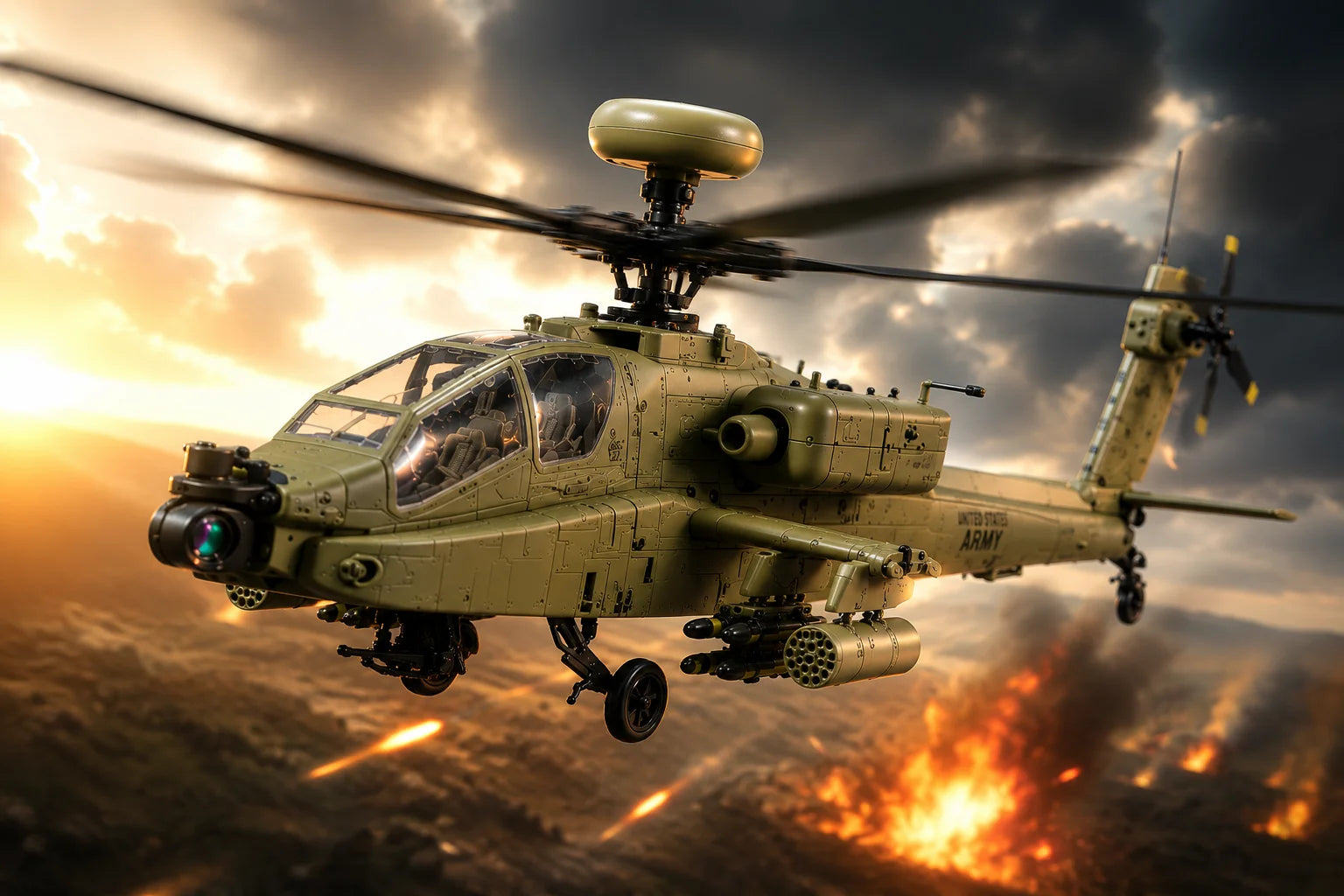BELQIRA C170 Apache en vuelo al atardecer